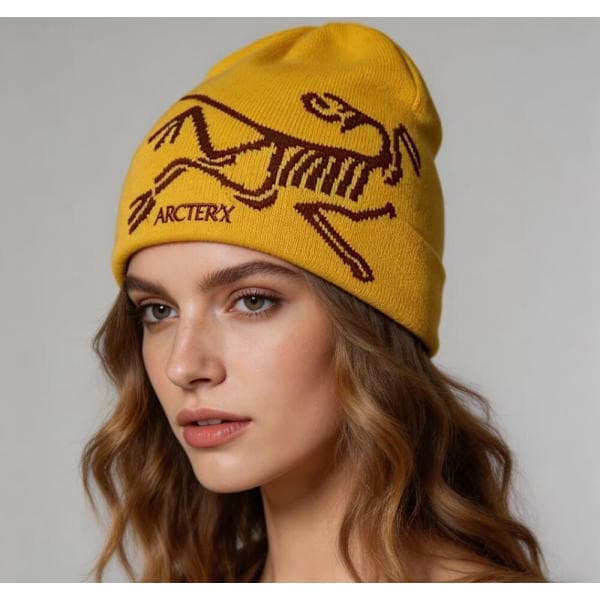 Arc'teryx Bird Head Toque Mössa Gul Merinoull Stickad Vintermössa Unisex Gul Yellow