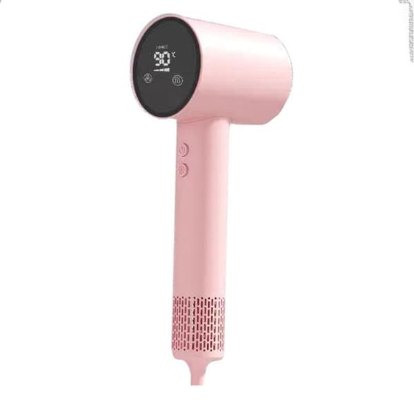 Termostat pekskärm anjon höghastighets hårtork kit - rosa