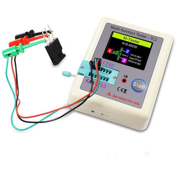 LCR-TC1 Multifunktionel Transistortester med Farve Grafisk Display
