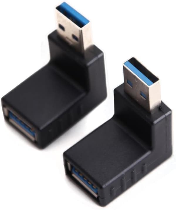 *USB 3.0 -sovitin 90 astetta uros-naaras pystysuora ylös alas kulma C*
