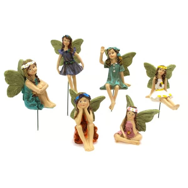 Stykker Mini Havefigur Feer Indretning til Fe Udendørs Have Gårdhjem Mini Fe Statue Figur Nem at bruge Gave