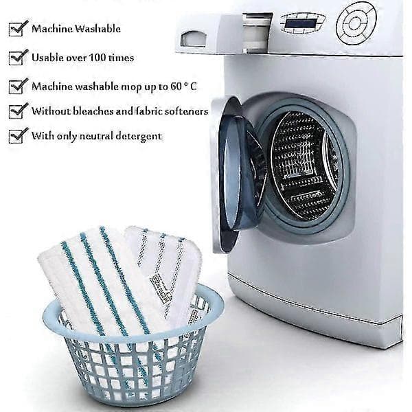 5-pak mikrofiber udskiftningsrengøringspuder til Black Decker dampmoppe