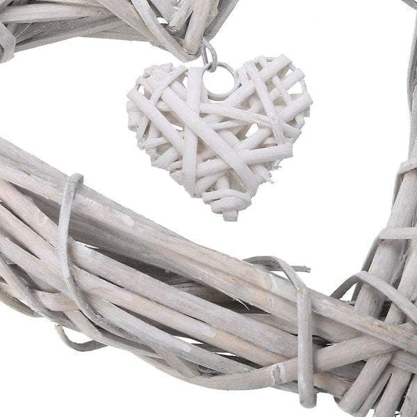 Dørkrans Pil Hjertekrans Hjerteformet Rattan DIY Håndverk *H