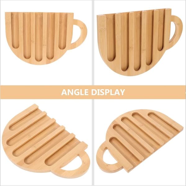 Kaffekapselholder i tre, koppformet organisator, espressoputeholder, solid stativ for hjemmet