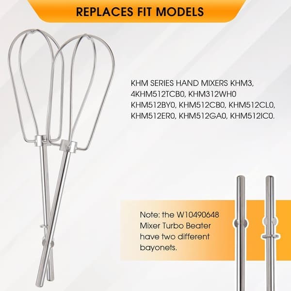 Håndmixerpiskeris tilbehør til KitchenAid W10490648, KHM5APWH7, PS4082859