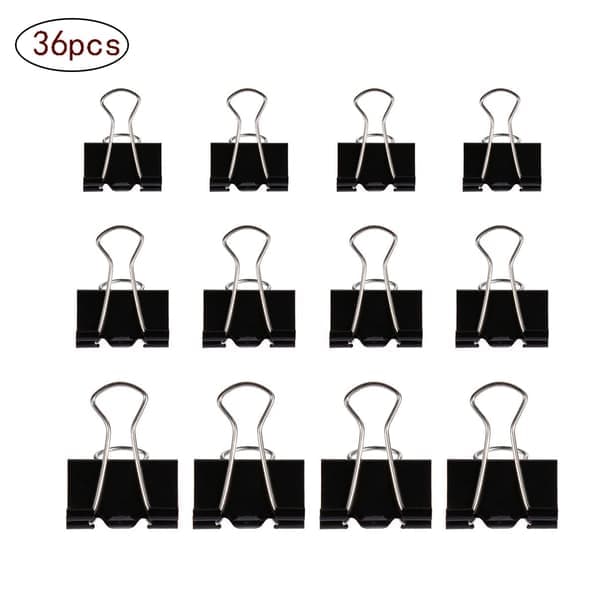 Jumbo Gemensamma Gem, 60-pack Extra Stora Gem, 19mm-32mm Bredd, Svart, Vikbar Design För Enkel Hantering Och Säker Fästning