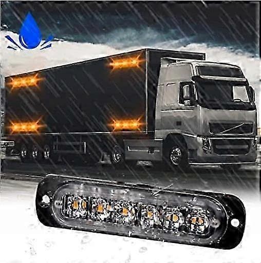 Led Haner Led Strobe Advarselslamper 12v 24v Orange