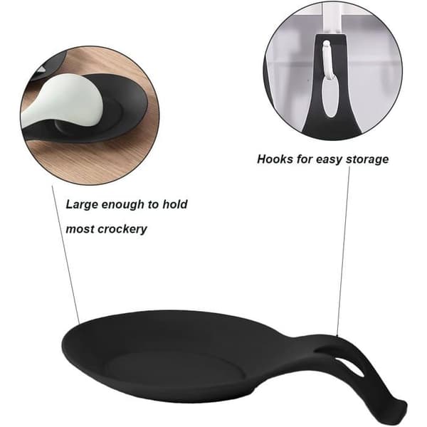 Silikone Skeholder - 1 Stykke - Mandeldesign - Stabil Redskabsholder - Hverdags Køkken
