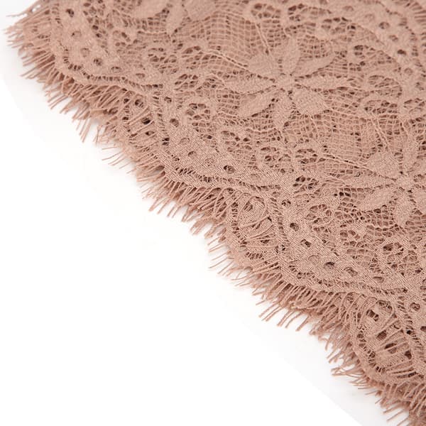 14,5 cm polyester silke klær broderi blonder DIY kjole håndverk stoff klær dekorasjon rosa