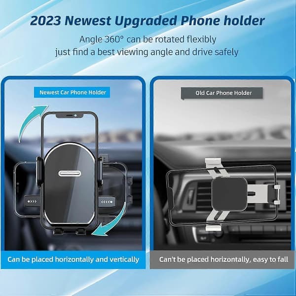 Biltelefonholder – Opgraderet luftventilkrog, håndfri universal til iPhone 14/13/12/11 Pro