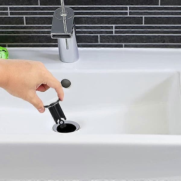 Universal vaskeprop 40 mm forkromet afløbsprop med gummipakning til badeværelsesbidet