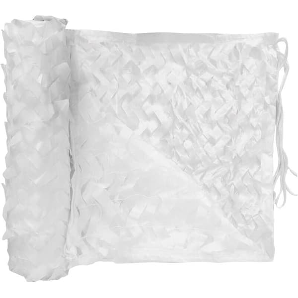 Perforert solseil - 120 g/m² - Polyester - Firkantet - 3 x 3 m - Hvit - For balkong, terrasse og hage