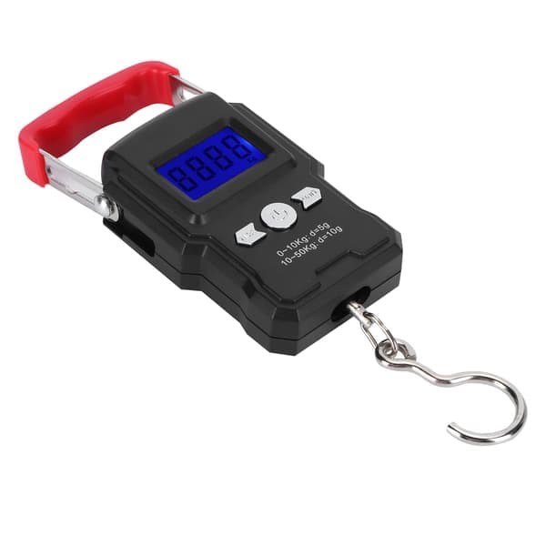 WH-A23L 50 kg LCD Digital Display Mini Electronic Scale Hanging Hook Scale for Fishing