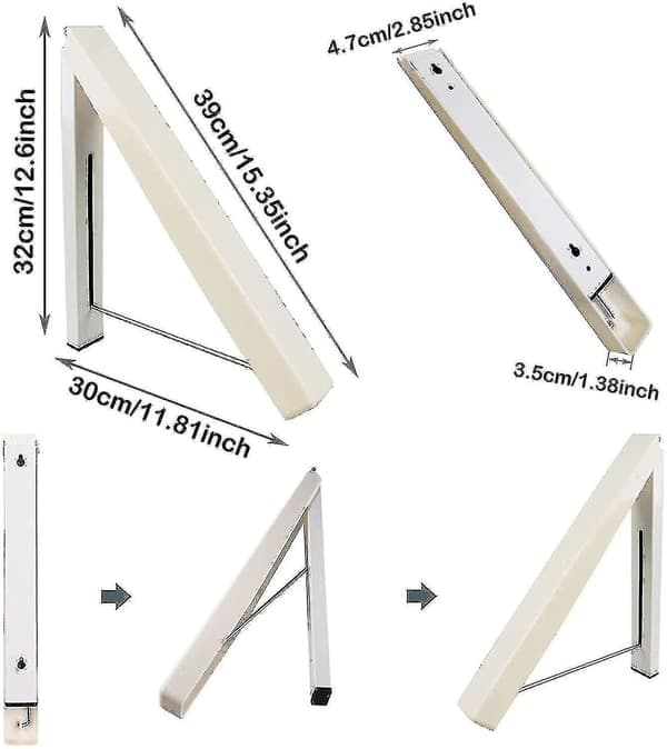 Tøjbøjle, foldbar, udendørs, foldbar krog, vægkrog