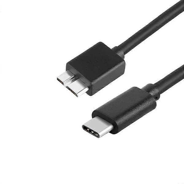 0,35 m typ-c till mikro 3.0 data MacBook mobiltelefonanslutning mobil hårddiskkabel, 3-pack