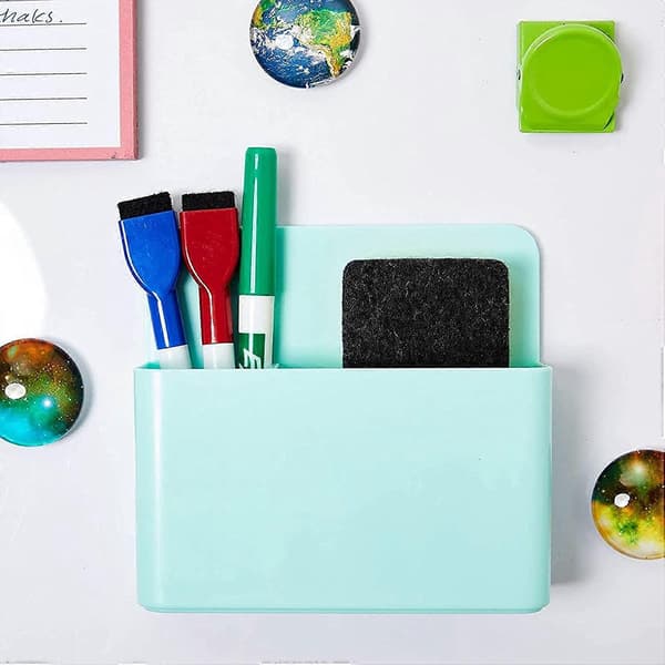 Magnetisk Penneholder til Køleskab, Skab eller Whiteboard (Mint, 2-pak)