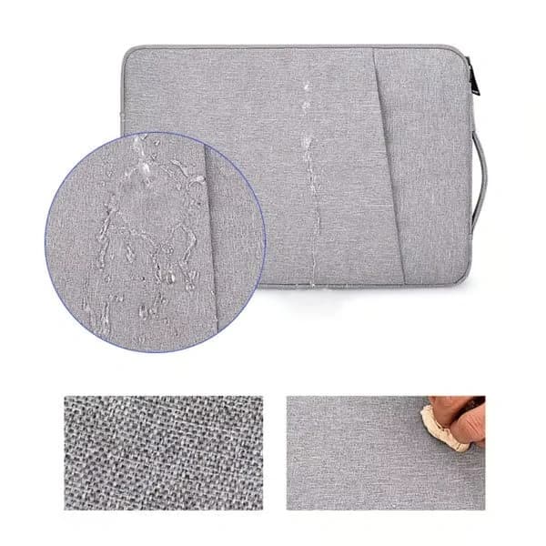 Vandtæt laptop taske 13.3 14 15 15.6 tommer til iPad til Macbook Air Pro Laptop Case Computer Briefcase Sort Sort Black 15.6 inches