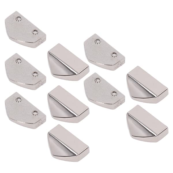 10 Sets Zipper Stopper Glossy Appearance Convenient Practical Attractive Decorative Bag Accessories for Suitcases White