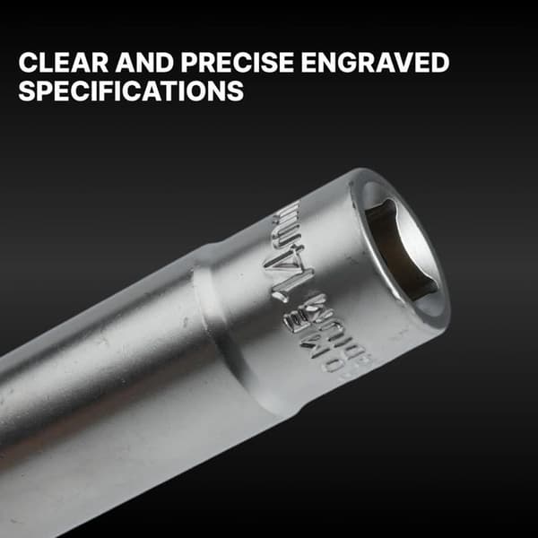Lang sekskantet gløderørstop 14 mm firkantet drev 120 mm lang, 14 mm bilgløderørstop (14 mm)