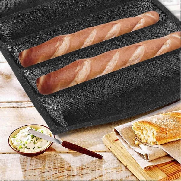 Silikoneform - Hotdog, bageunderlag, brødform