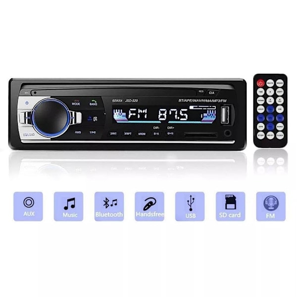 1 DIN Bluetooth bilstereo handsfree Hot C1