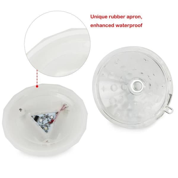 Flydende undervands RGB LED Diskolys Glød Show Pool Jacuzzi Spa Dekorativt Lys