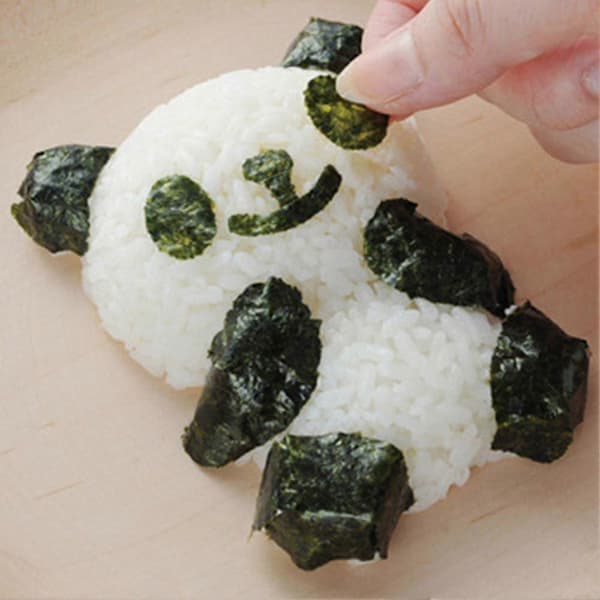 DIY Søt Panda Form Ris Sushi Kakeform Kutter Sandwich Maker Bakeverktøy -Sy -Sy
