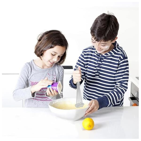 Set med 2 vispar i rostfritt stål för matlagning och blandning (2 delar)