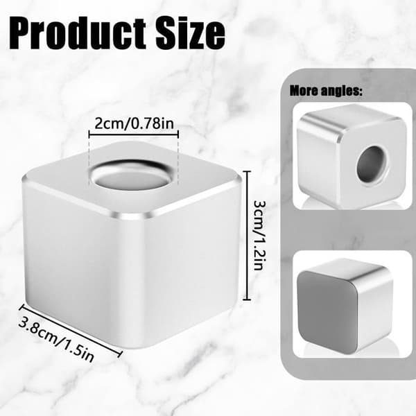 2 enkle penneholdere i aluminium - kontor