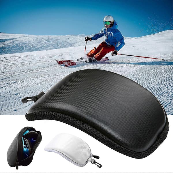 Goggle Protector Case Vattentät Cool med Dragkedja Lätt att Bära Sportglasögonfodral för Utomhusbruk