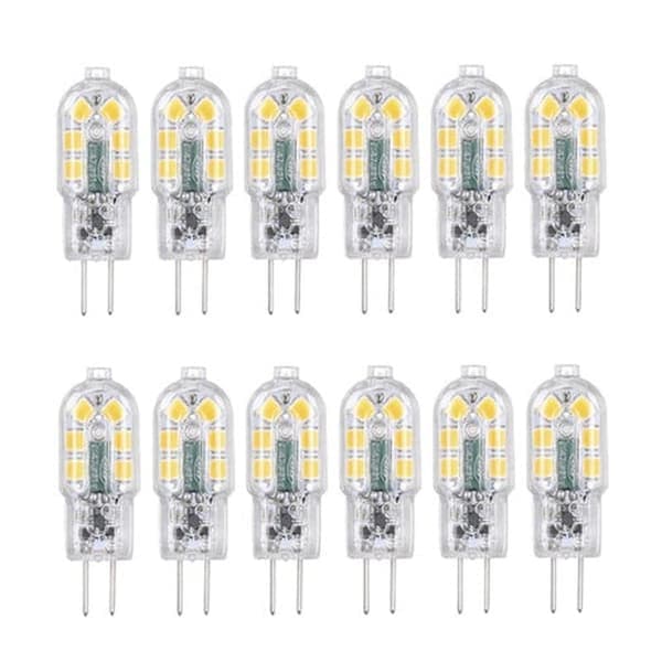 Tomshine G4 LED-pærer 12-pakning Varmhvit