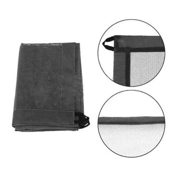 Hundeport 180 × 72 cm – Rivebestandig nylon – Stolper i rustfritt stål med selvklebende kroker