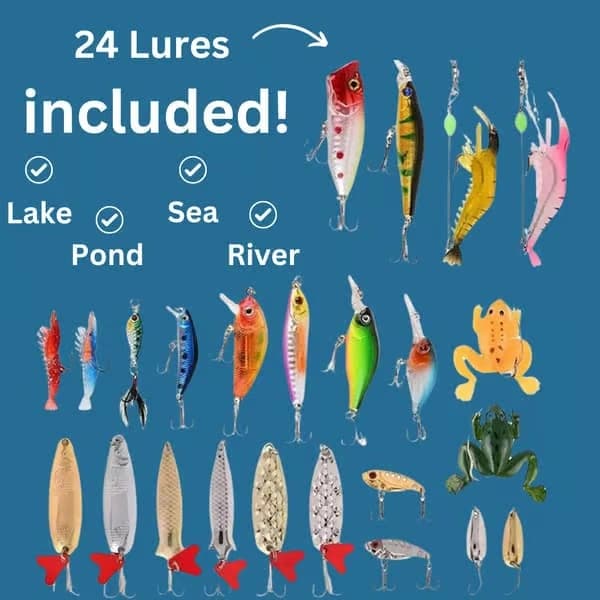 Fiskekalender til voksne - 24 dages overraskelsesfiskeboks [JSR]