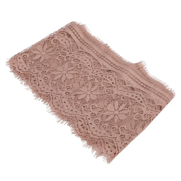 14,5 cm polyester silke kläder broderi spets DIY klänning hantverk tyg kläder dekoration rosa