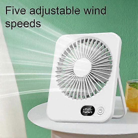 Multifunktionel bærbar ventilator - genopladelig - bærbar ventilator - bærbar ventilator med