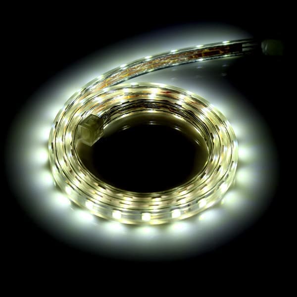 Waterproof SMD 5050 LED Strip 220V 60 LEDs/m Flexible Rope Lighting 1 Meter White