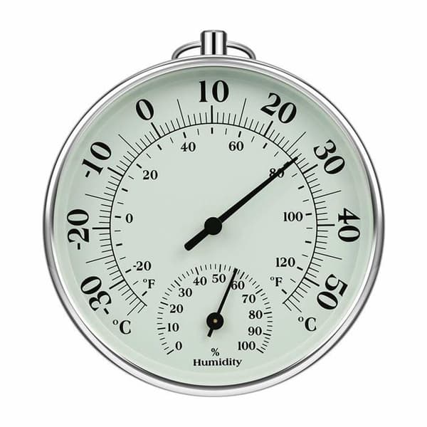 Termometer - Overvåker innendørs og utendørs lufttemperatur - med hygrometer - 10 cm