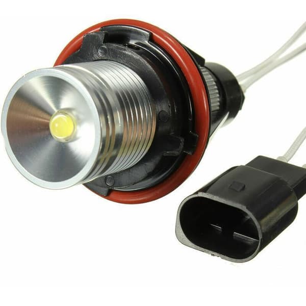 2 stk. LED Angel Eyes Halo Ring 10W Hvid Pære til BMW E39 E53 E60 E63 E64 E65