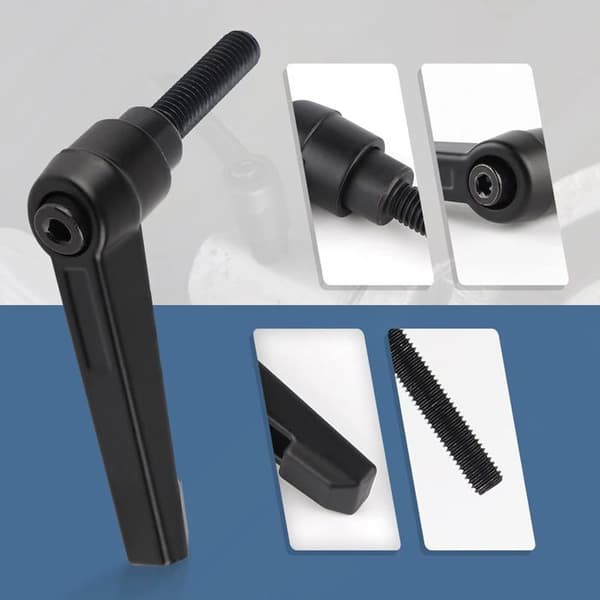 ® 4 STK Justerbare Spændegreb M8, Hurtigudløser Stålgreb med 20 mm Studs