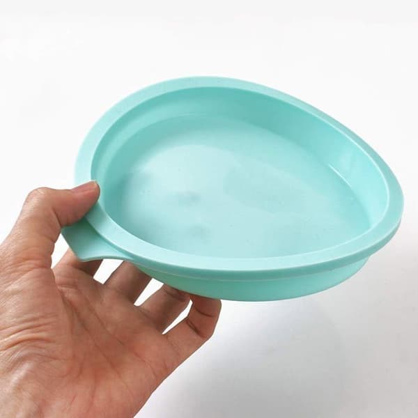 Sæt med 4 runde silikone kageforme, lækagesikre, non-stick, 15 cm, lyserøde og blå, et bageudstyr i silikone