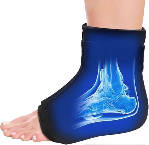 Genanvendelig Gel Fod Ispose Wrap | Varm og Kold Terapi til Lindring af Ankel- og Hælsmerter