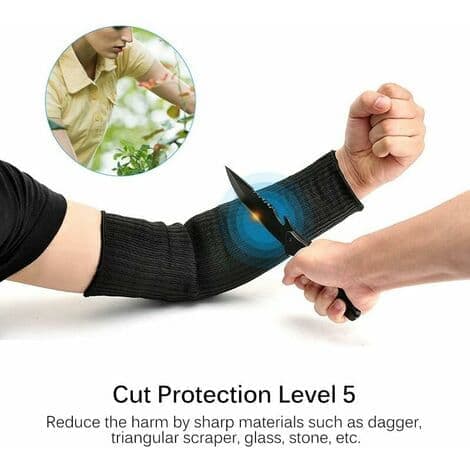 Skyddshandskar 1 Par Kevlar Ärm Armskydd Armbåge