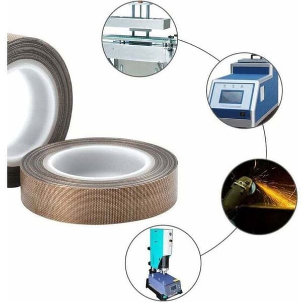 Højtemperatur PTFE Klæbende Teflon Tape til Vakuumforsegling Isolering (0.18mm x 19mm x 10m)