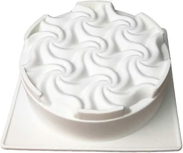 Stor silikonbakform för gelé, moussetårta, 3D-spiral silikon non-stick