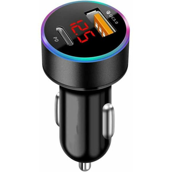 USB-C PD & QC3.0 billader – Dobbel USB-A hurtiglader for Samsung, Huawei & iPhone 13/12/11/Pro/X