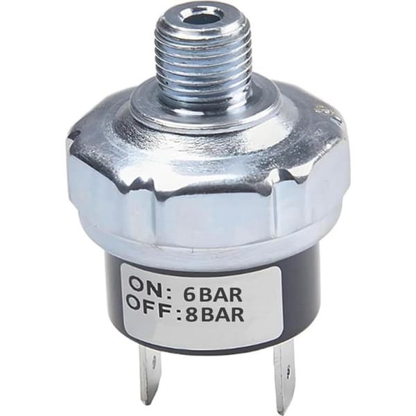 Trykafbryder – 6-8 bar luftkompressorafbryder 1/8\" NPT til DC 12V/24V & AC 110V/220V