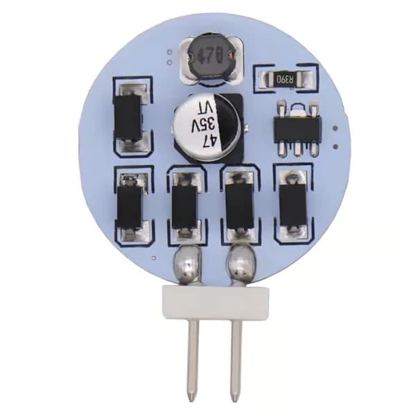 6-pak runde varmhvide G4 LED-pærer, 2W erstatter 20W base halogen