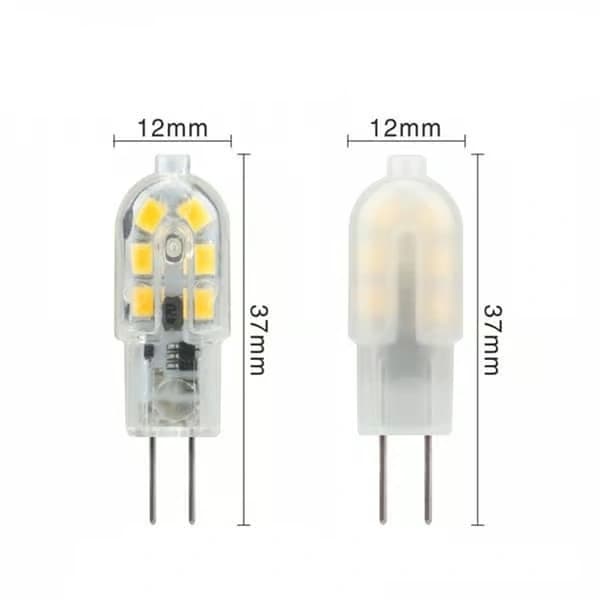 Lamput 10 kpl G4 LED-polttimo 2W, DC 12V valaisinpolttimo, 6000K valkoinen