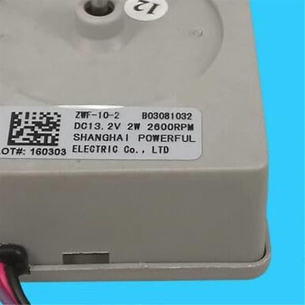 DC Motor Ventilator til Dobbeltdørs Køleskab Ventilator Motor ZWF-10-2 B03081032 DC13.2V 2W
