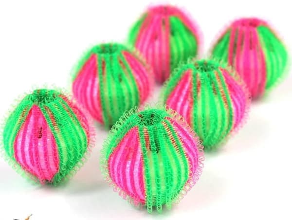 Gjenbrukbar hårfanger til vaskemaskin, mikrofiber kjæledyrhårfjerner til tøyvask, giftfri (6 stk)